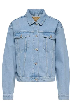 Chaqueta vaquera bolsillos delanteros