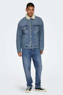 Chaqueta vaquera teddy