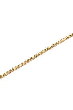 Collar Fine Tape Acero Ba&ntilde;o Oro