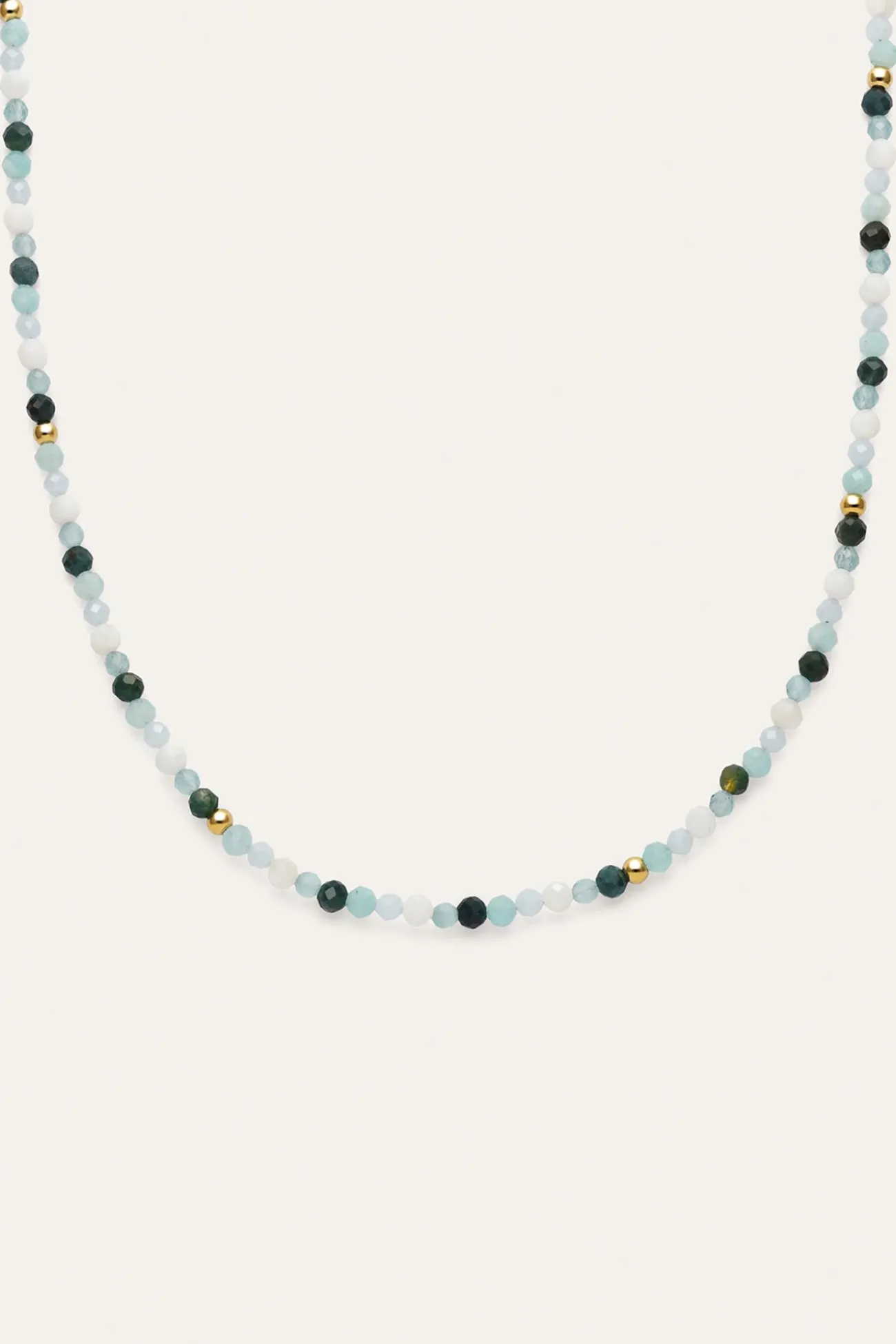 Collar Long Altea Ice Acero Baño Oro