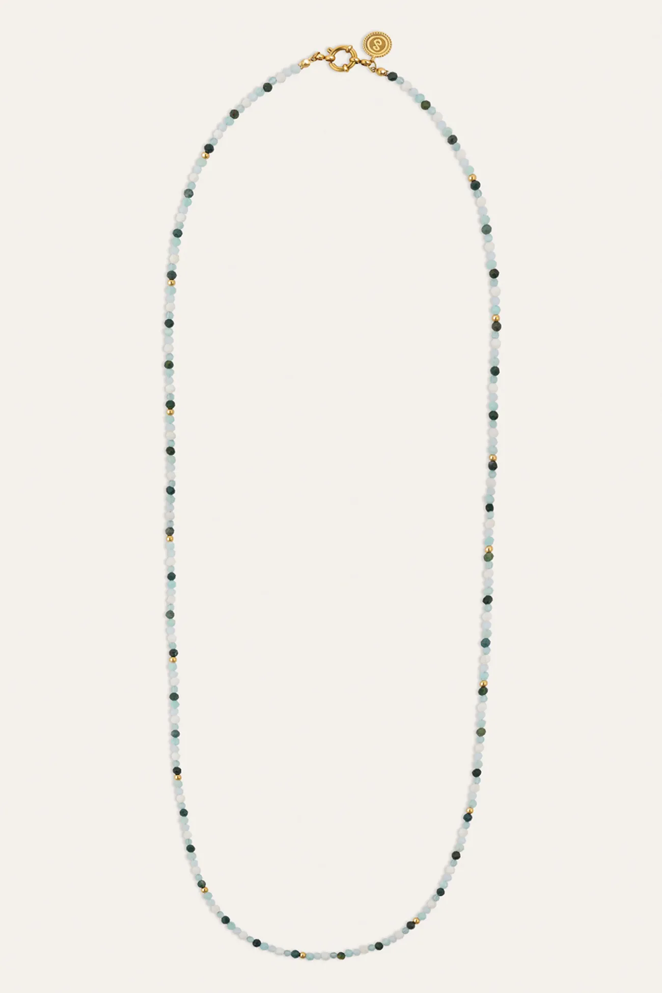 Collar Long Altea Ice Acero Baño Oro