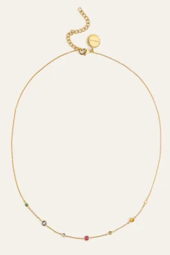 Collar New Orbit Multicolor Ba&ntilde;o Oro