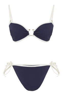 Conjunto de bikini bandeau lazos