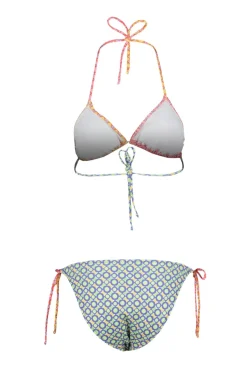 Conjunto de bikini triangular geometrico