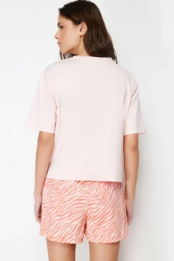 Conjunto de pijama corto animal print