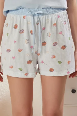 Conjunto de pijama corto desayuno
