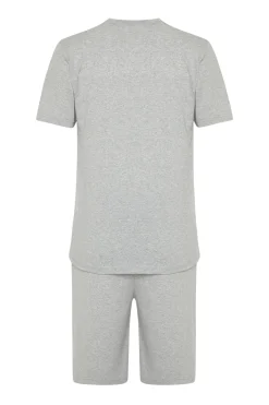 Conjunto de pijama corto liso