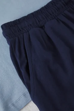 Conjunto de pijama corto liso
