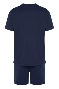 Conjunto de pijama corto liso