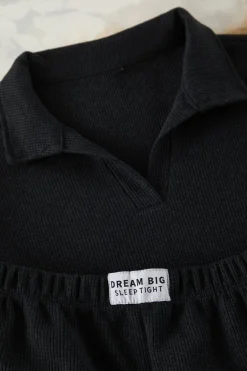 Conjunto de pijama corto polo canal&eacute;