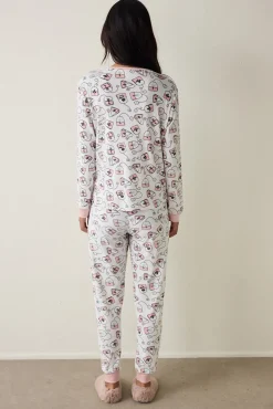 Conjunto de pijama de manga larga Tea Party