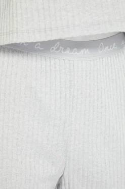 Conjunto pijama canal&eacute; gris