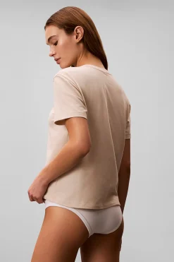 Conjunto pijama corto liso logo