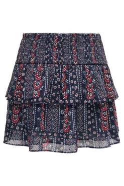 Falda corta con lurex