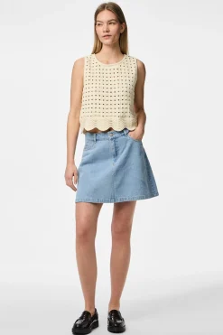 Falda corta vaquera
