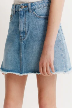 Falda denim b&aacute;sica ni&ntilde;a