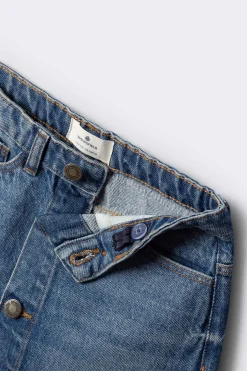Falda denim botones ni&ntilde;a