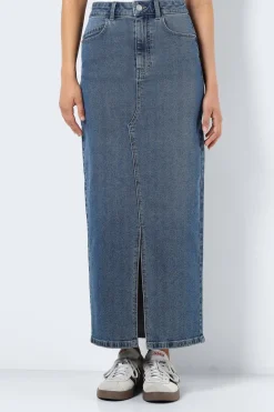 Falda larga denim