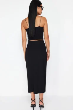 Falda maxi abertura