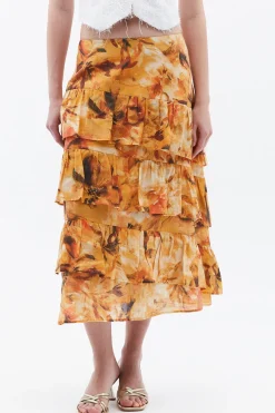 Falda midi