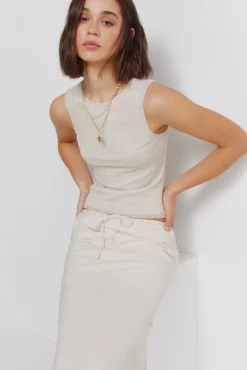 Falda midi corte sirena