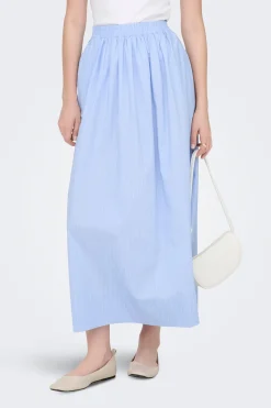 Falda midi rayas