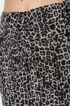 Falda transparente animal print con forro