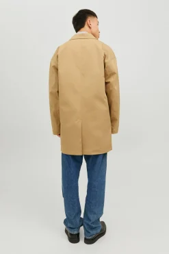 Gabardina cuello italiano