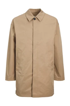 Gabardina cuello italiano