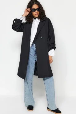 Gabardina oversize larga