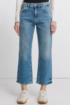 Jeans de talle medio