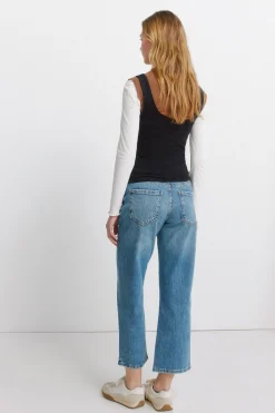 Jeans de talle medio