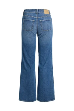 Jeans flared tiro medio