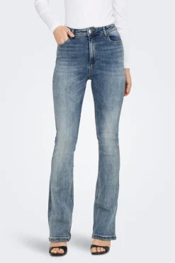 Jeans Flare Tiro Alto