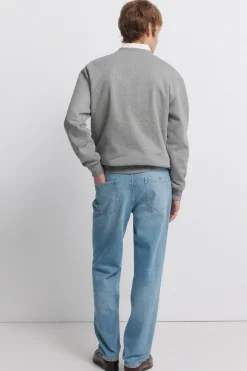 Jeans lavado medio claro regular fit