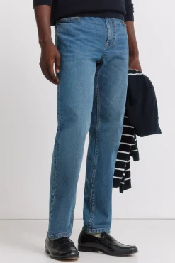 Jeans lavado medio oscuro skinny fit