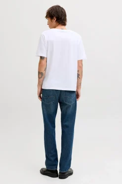 Jeans relaxed tiro alto algod&oacute;n