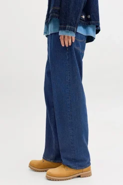 Jeans relaxed tiro alto algod&oacute;n