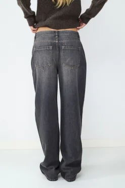 Jeans straight mid rise