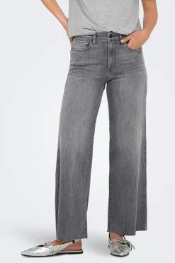 Jeans wide leg crop