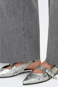 Jeans wide leg crop
