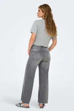 Jeans wide leg crop