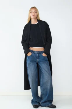 Jeans wide leg low rise