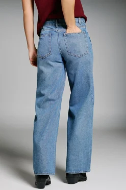 Jeans Wide Leg strass
