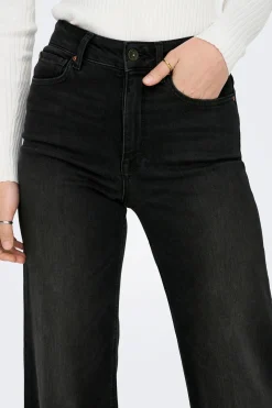 Jeans Wide Leg Tiro Alto