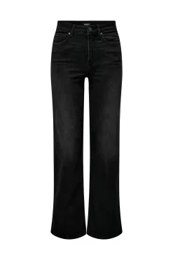 Jeans Wide Leg Tiro Alto