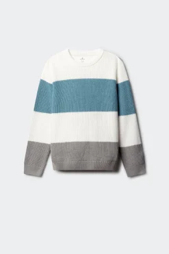 Jersey a rayas niño.