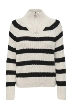 Jersey cuello alto cremallera