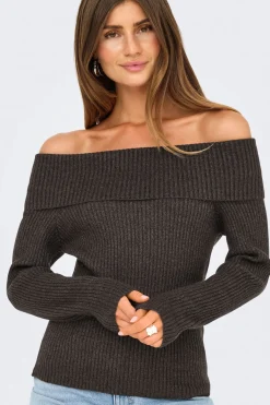 Jersey cuello barco vuelto