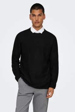 Jersey cuello redondo.